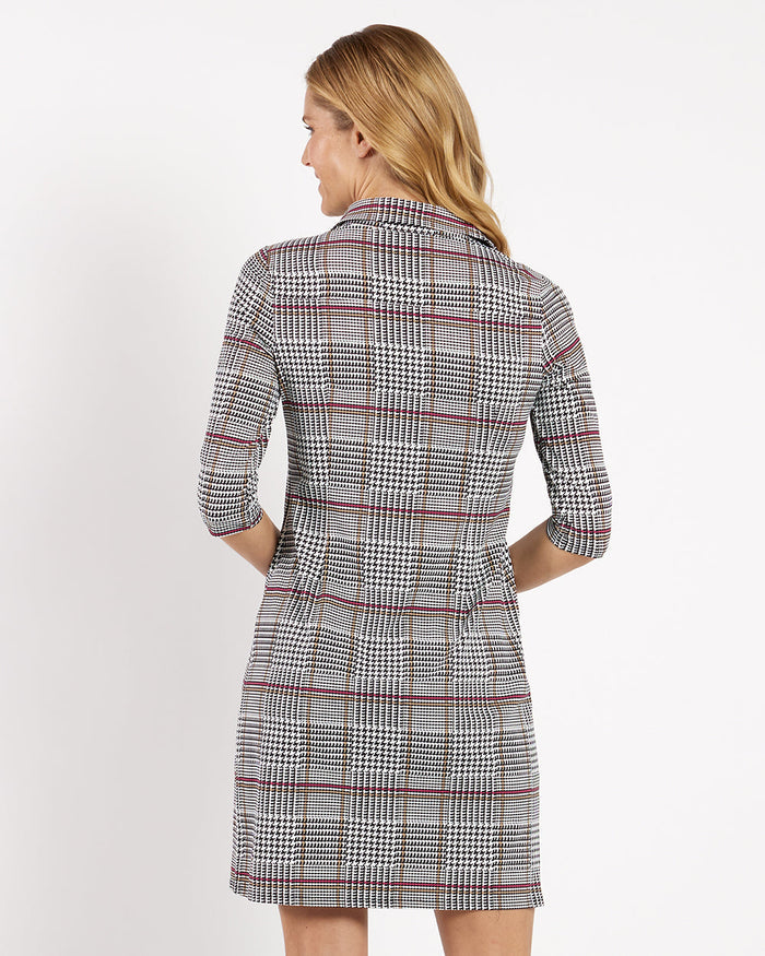 Jude Connally Susanna Dress - Glen Plaid Black