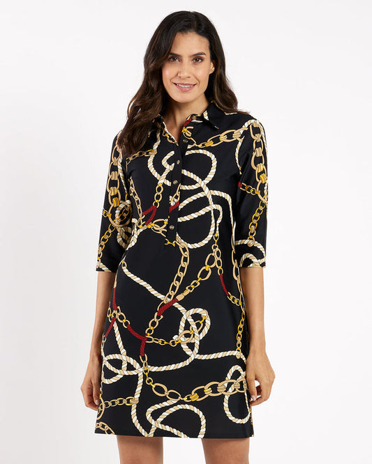 Jude Connally Susanna Dress - Ribbons And Chains Black