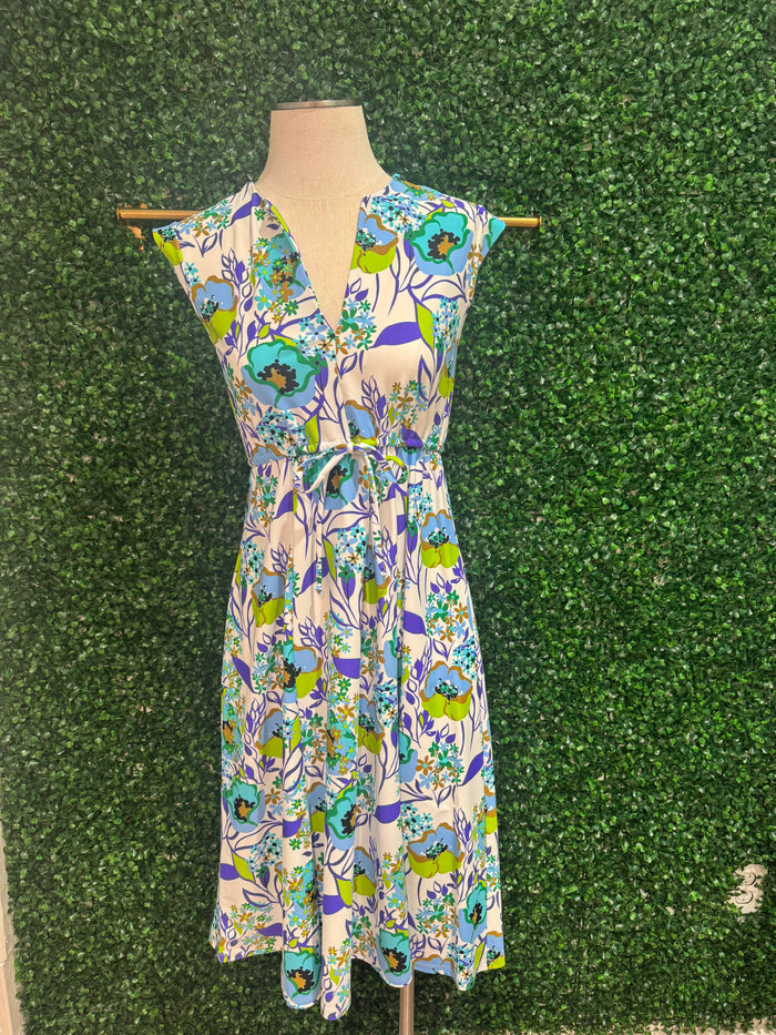 Jude Connally Tess Midi Dress - Floretta Floral White - Sale
