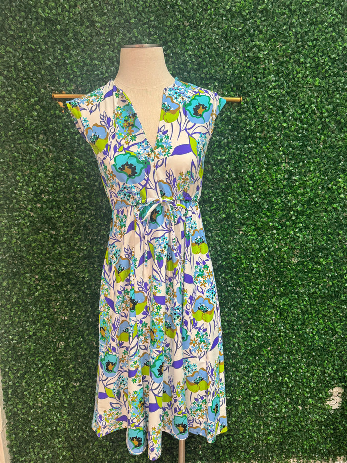 Jude Connally Tess Midi Dress - Floretta Floral White - Sale