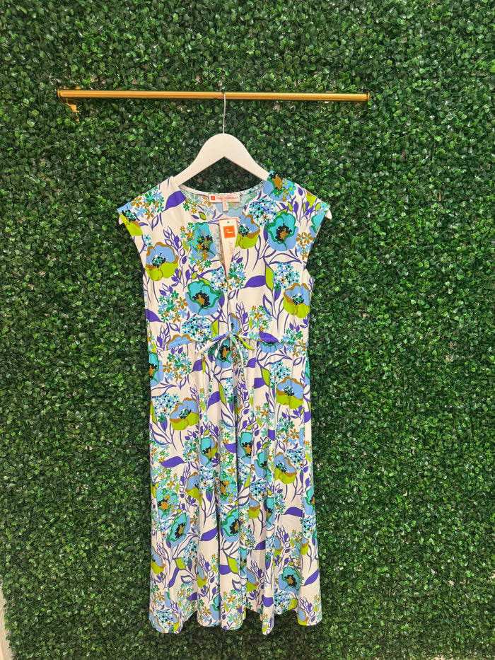 Jude Connally Tess Midi Dress - Floretta Floral White - Sale