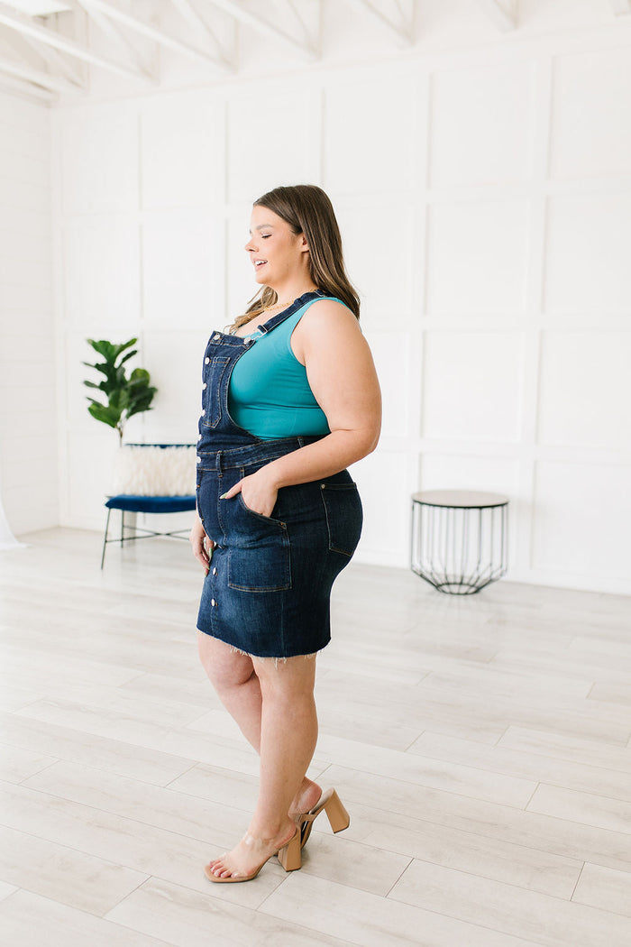Judy Blue High Waist Denim Overall Dress