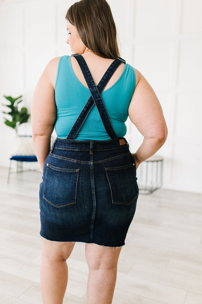 Judy Blue High Waist Denim Overall Dress