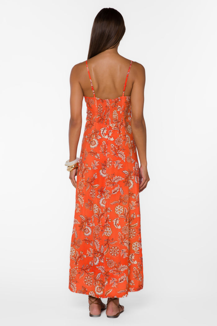 Kallie Orange Blossom Dress - Dresses - Velvet Heart Clothing