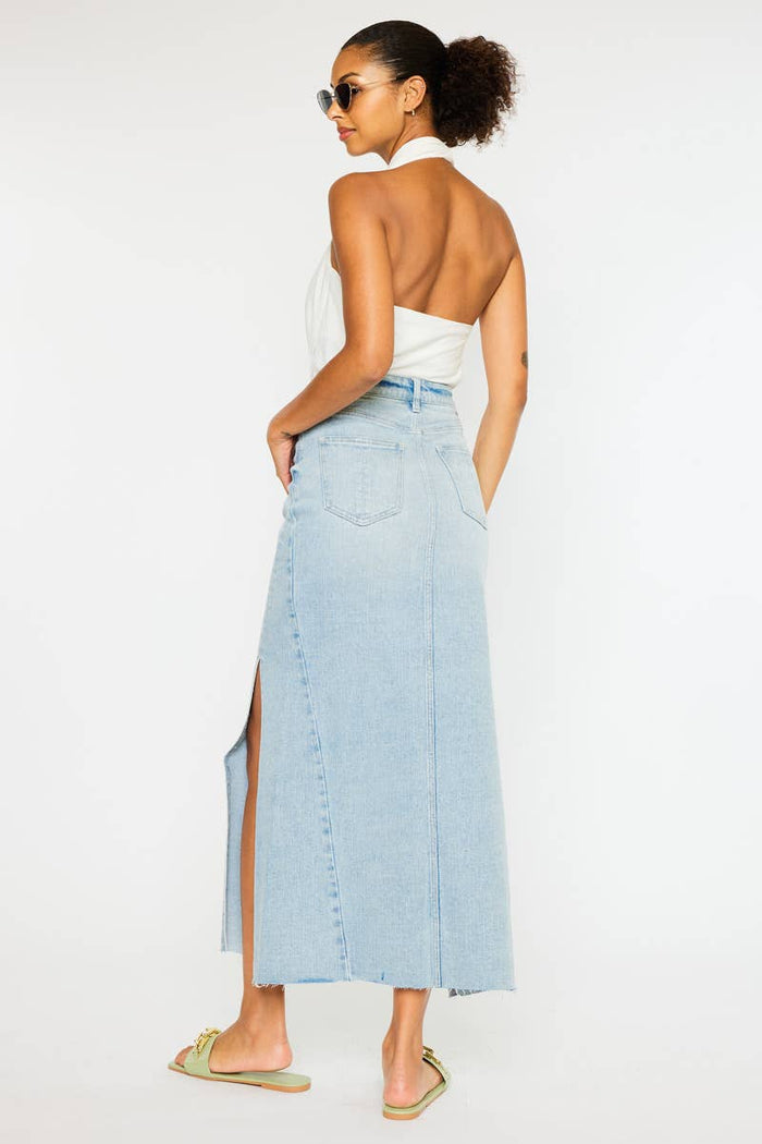 Style the Kancan Side Panel Maxi Skirt exclusively at Born To Glam