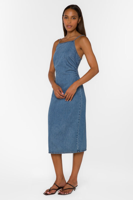 Karissa Blue Dress - Dresses - Velvet Heart Clothing
