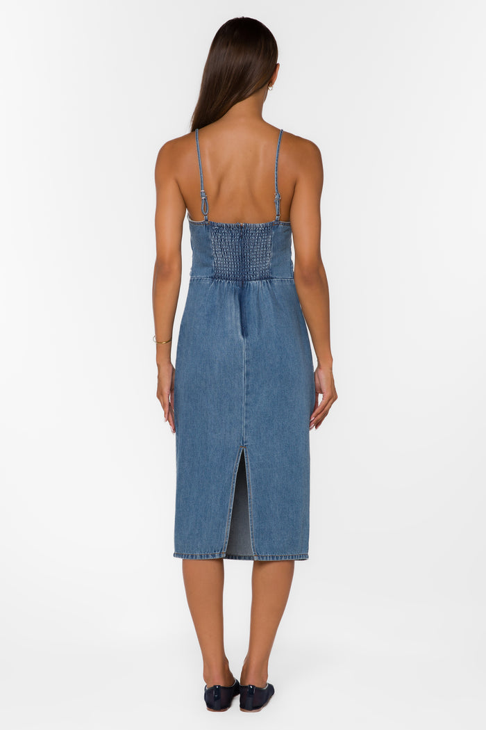 Karissa Blue Dress - Dresses - Velvet Heart Clothing