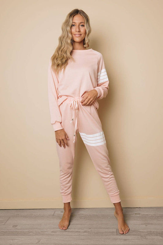 Kellan Striped Sweatpants Set - Intimate Whispers
