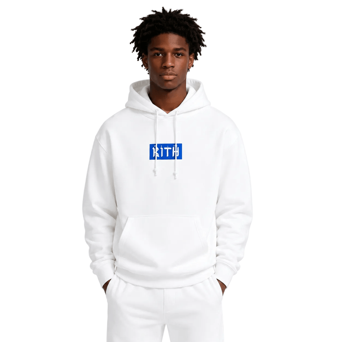 Kith Hebrew Script Hoodie White - AFewVibe