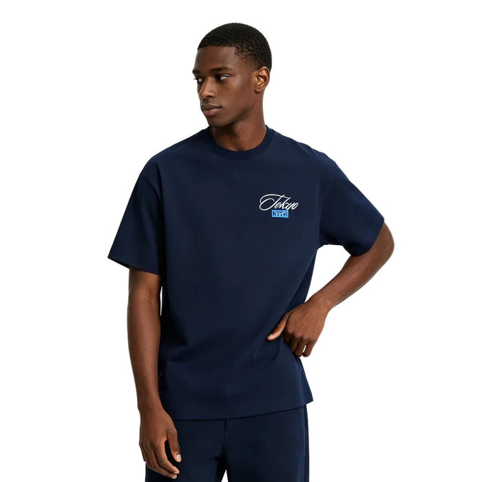 KITH TOKYO FUJI LOGO TEE Navy - Afewvibe