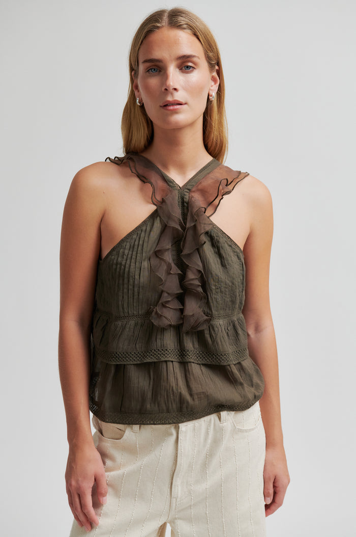 Kristel Frill Strap Top