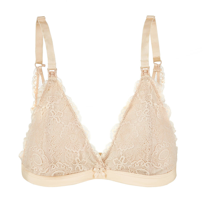 Lace Nursing Bralette Nude - Intimate Whispers