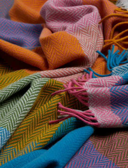 Lambswool Throw #color_multi-colour