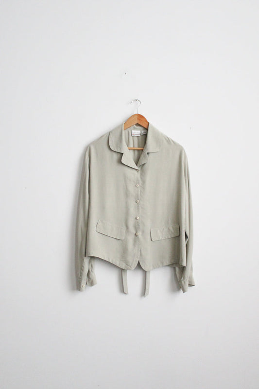 laurel silk button up