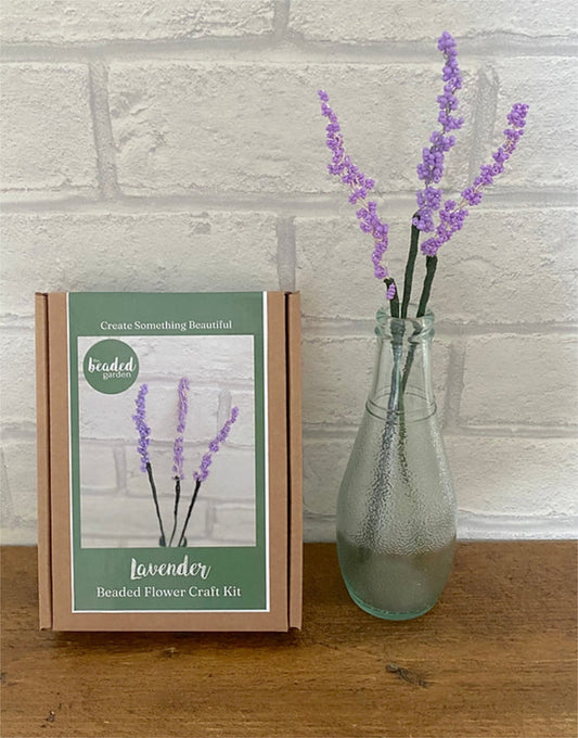 Lavender Beaded Flower Craft Kit, The Beaded Garden