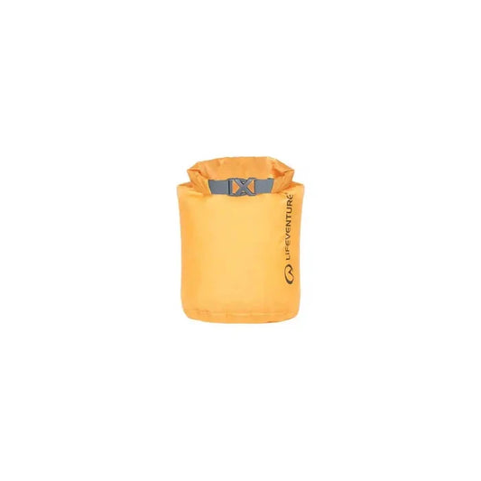 Lifeventure Ultralight Dry Bags 1 litre yellow shown from the front on a white background