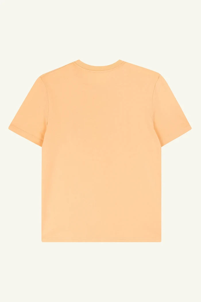 Nispero Yellow organic cotton t-shirts by Contrast, Lisbon Surfboard graphic t-shirt with coastal vibe.