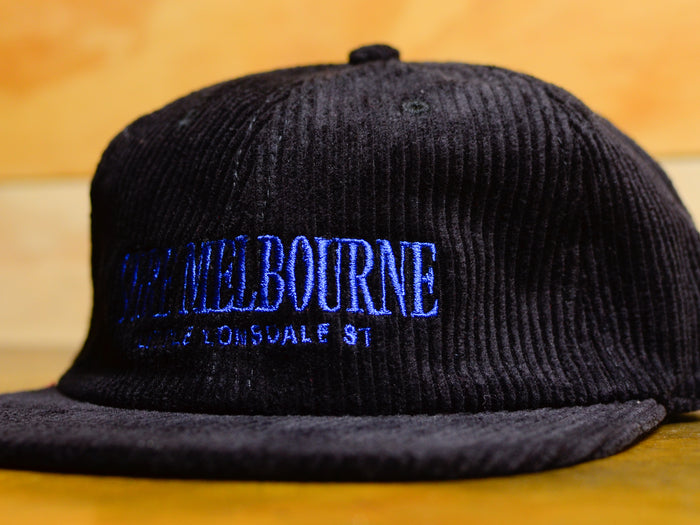 Little Lonsdale St. Cord Cap - Black