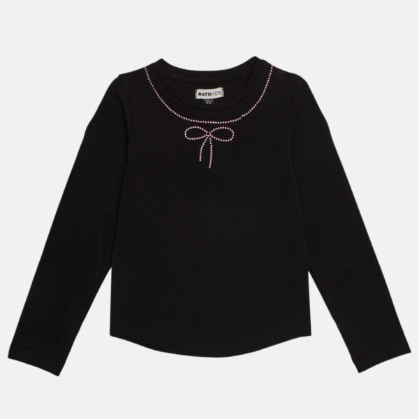 LONG SLEEVE T-SHIRT MAYA BLACK SWAN