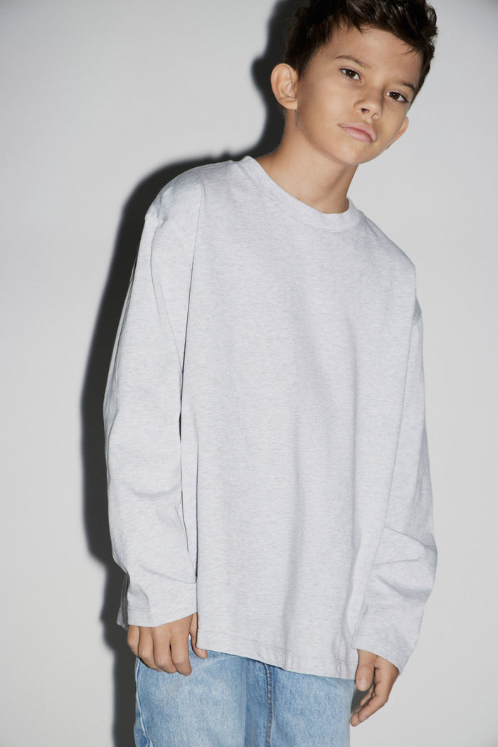 LIGHT GREY MELANGE