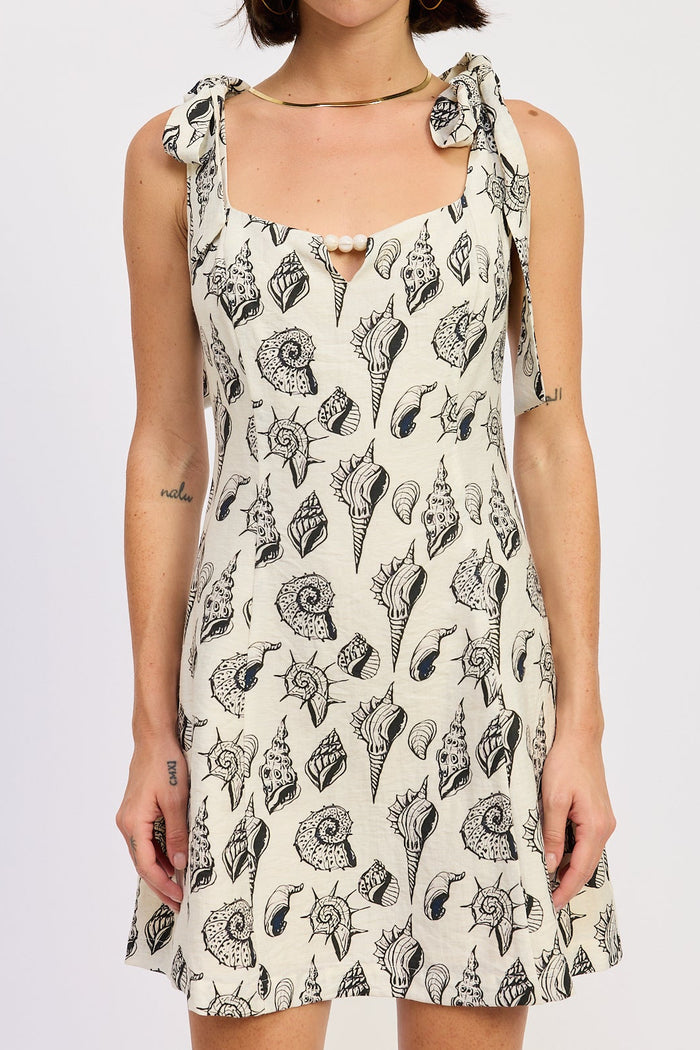 Lux Square Neck Fitted Mini Dress