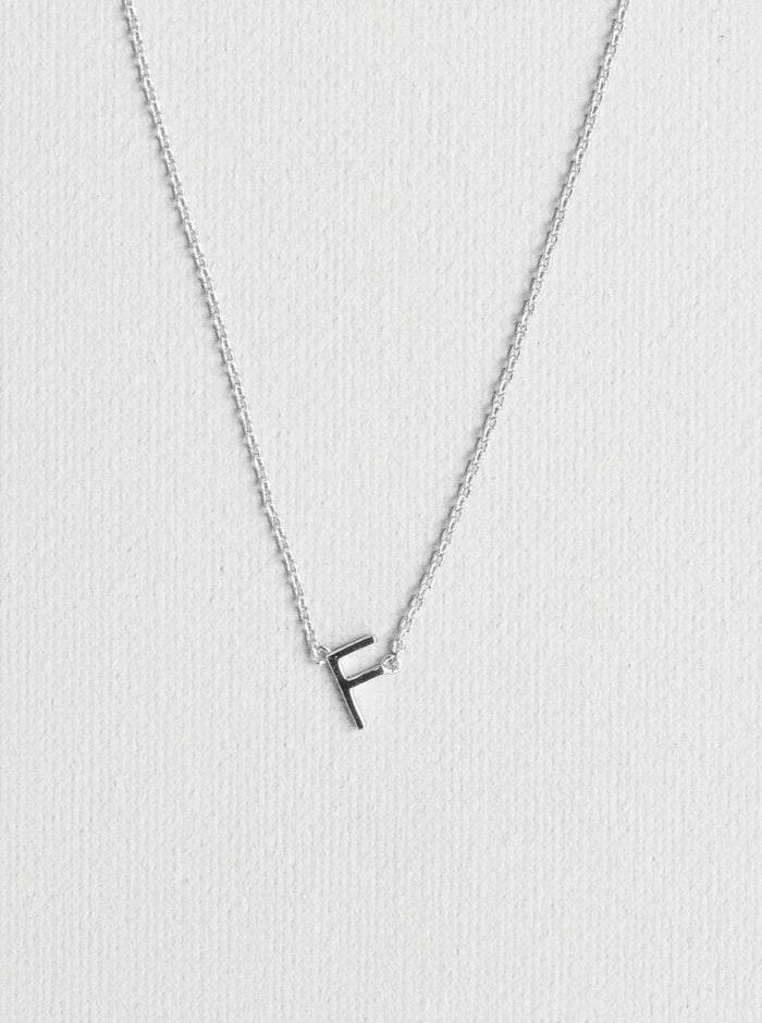 F letter necklace