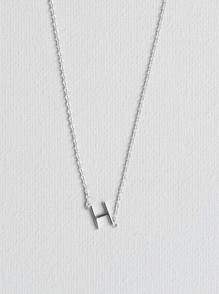 H letter necklace
