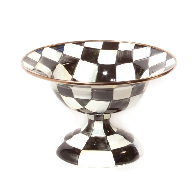 Mackenzie Childs Compote Courtly Check Small Bowl