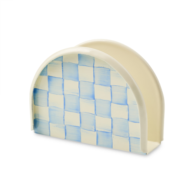 Mackenzie Childs Napkin Holder Sky Check