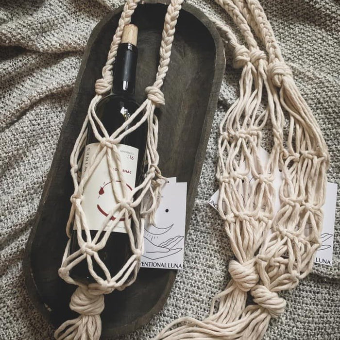 Macrame Wine Totes - Olita Gifts & Goods