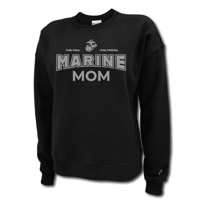 Marines Mom Women's Crewneck (Black)