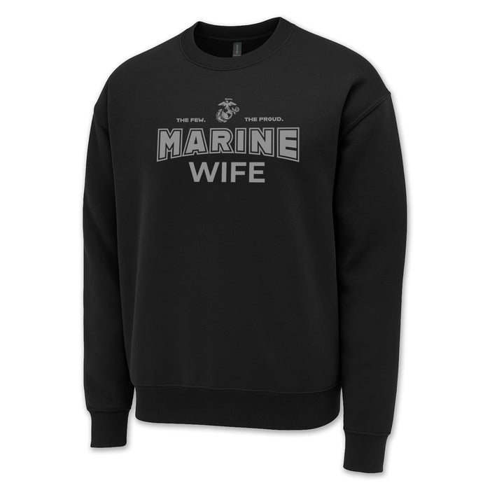 Marines Wife Crewneck (Black)