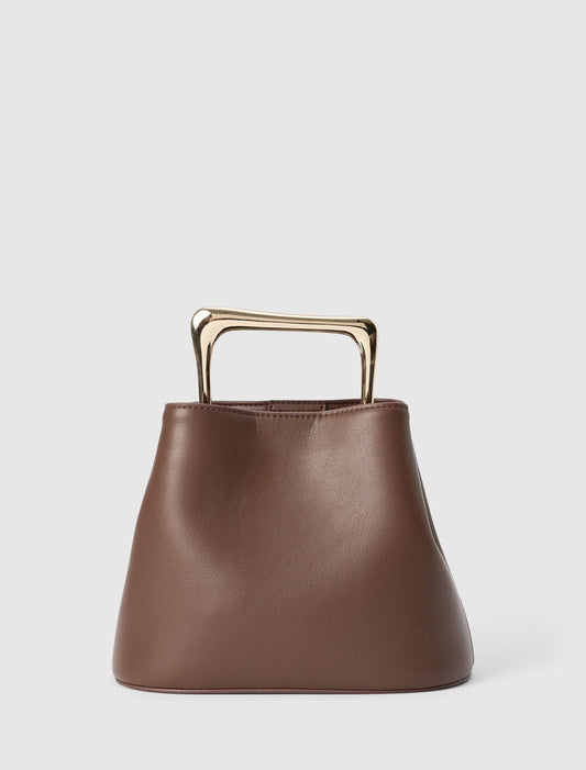 Martha Metal Handle Bag 0 Chocolate Forever New