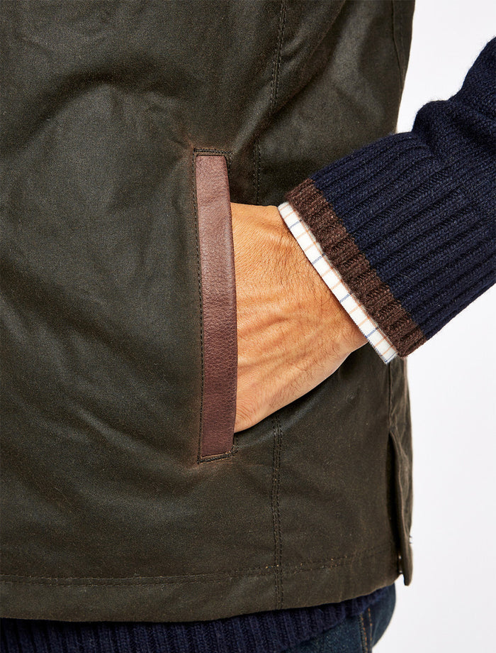 Mayfly Wax Gilet - Olive