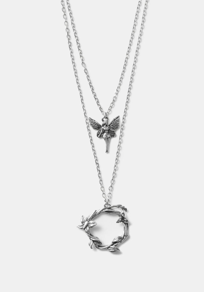 Maypole Sterling Silver Amethyst Fairy Necklace