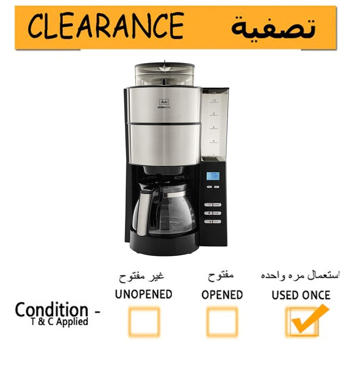 Melitta Aroma Fresh Filter Coffee Machine (Black/Stainless Steel)- Clearance - Shoppers-kart.com