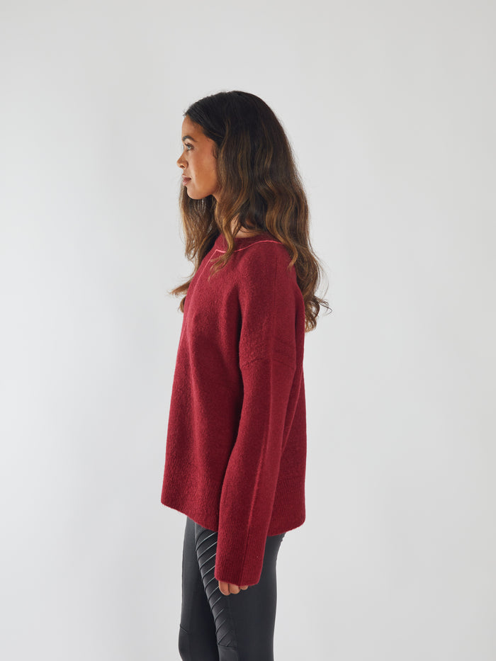 Memphis Knit Cherry Lacquer
