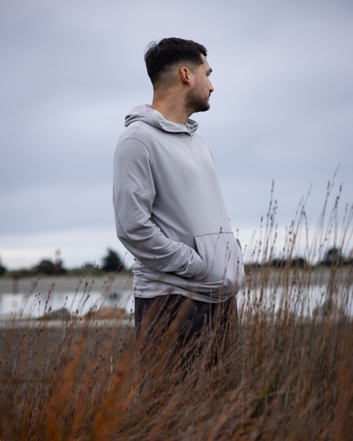 Men’s Anytime Hoodie - Light Grey Marle