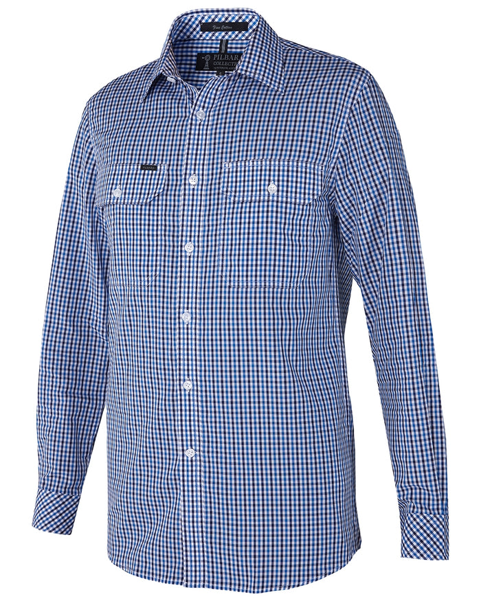 Men's Pilbara Y/D Check Dual Pocket L/S Shirt