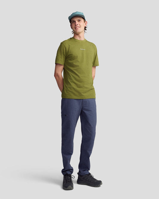 Men’s River Organic Cotton T-shirt  -  Dark Fern