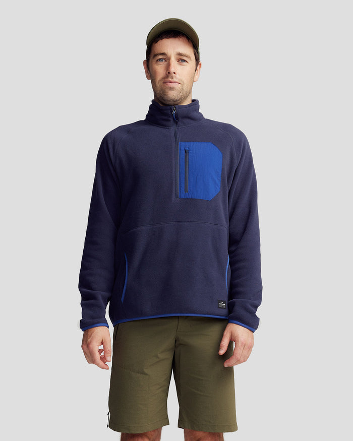 Men’s Trailhead Lightweight Fleece Pullover -  Bright Navy/Pure Navy