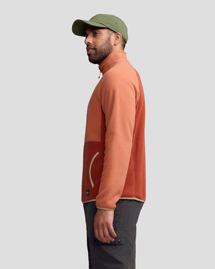 Men’s Trailhead Lightweight Fleece Pullover -  Copper/Redwood