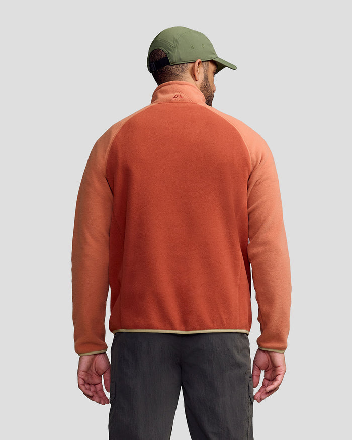 Men’s Trailhead Lightweight Fleece Pullover -  Copper/Redwood
