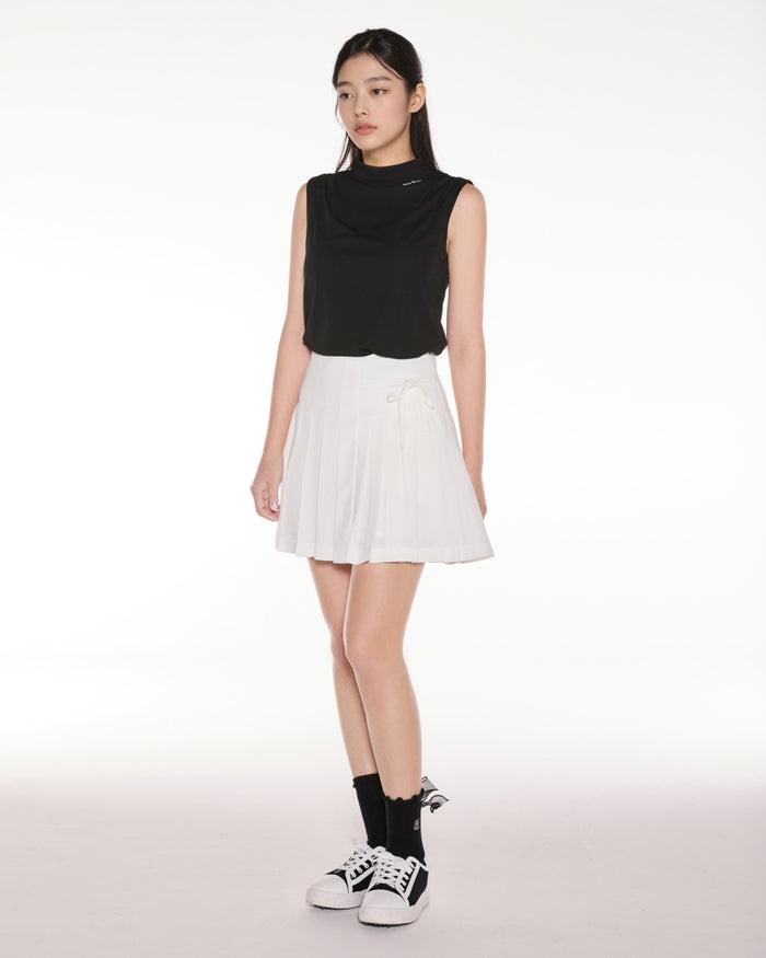 Mesh Crop Short Sleeve and Sleeveless Set (Black)