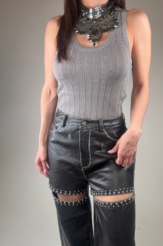 Style the Metallic Tank exclusively at Born To Glam