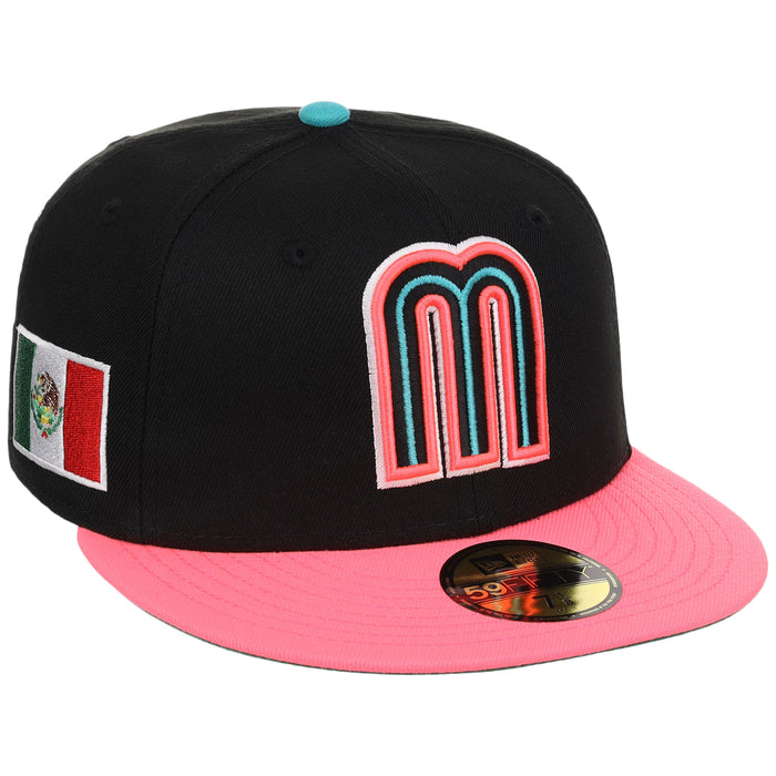 Mexico MLB United by Baseball New Era 59FIFTY (Black/Pink)