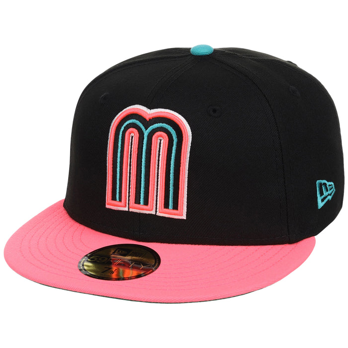 Mexico MLB United by Baseball New Era 59FIFTY (Black/Pink)