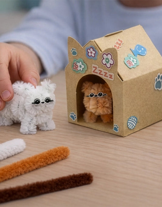 Mini Furry Friends Pipe Cleaner Kit, Pikkii