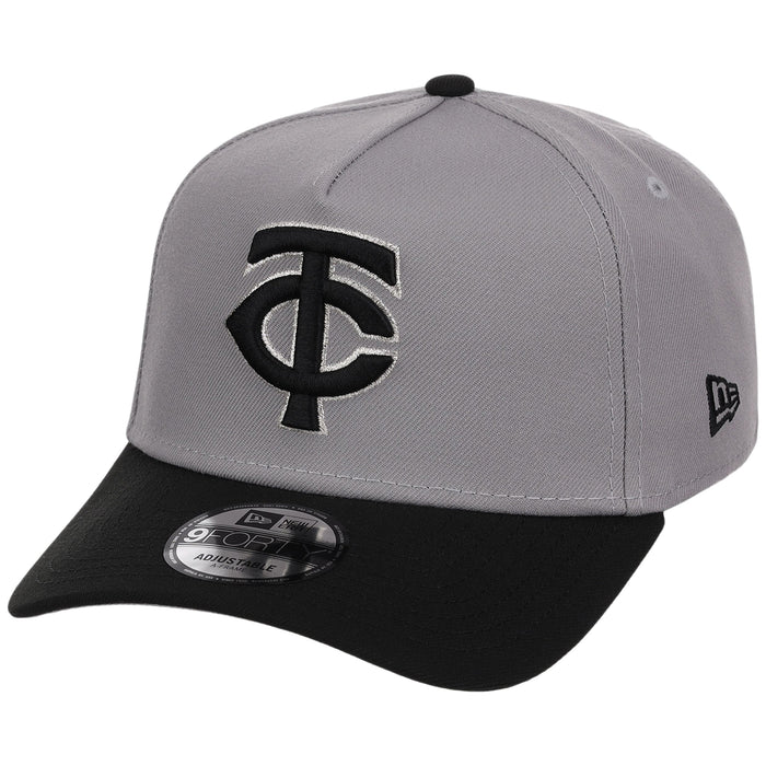Minnesota Twins MLB Gray x Black FASHION CORE New Era 9FORTY A-Frame