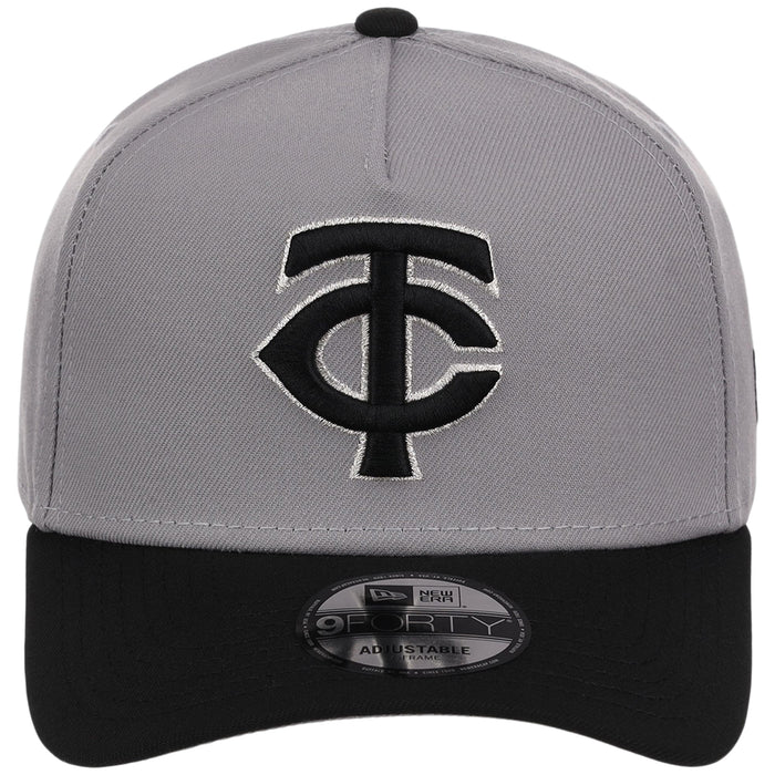 Minnesota Twins MLB Gray x Black FASHION CORE New Era 9FORTY A-Frame